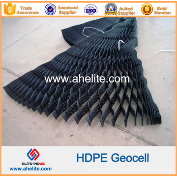 Tapis de semences d&#39;herbe 50mm - 200mm Profondeur de cellules HDPE en plastique lisse Geocell